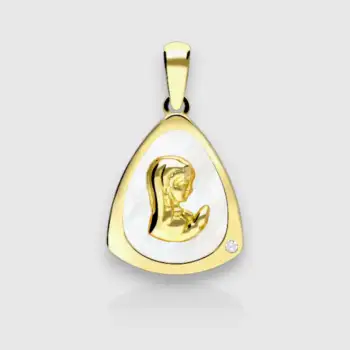 Medalla Virgen niña de oro
